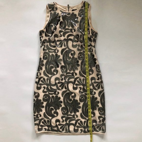 Vince Camuto Paisley Sequin Mini Party Dress - Picture 4 of 7